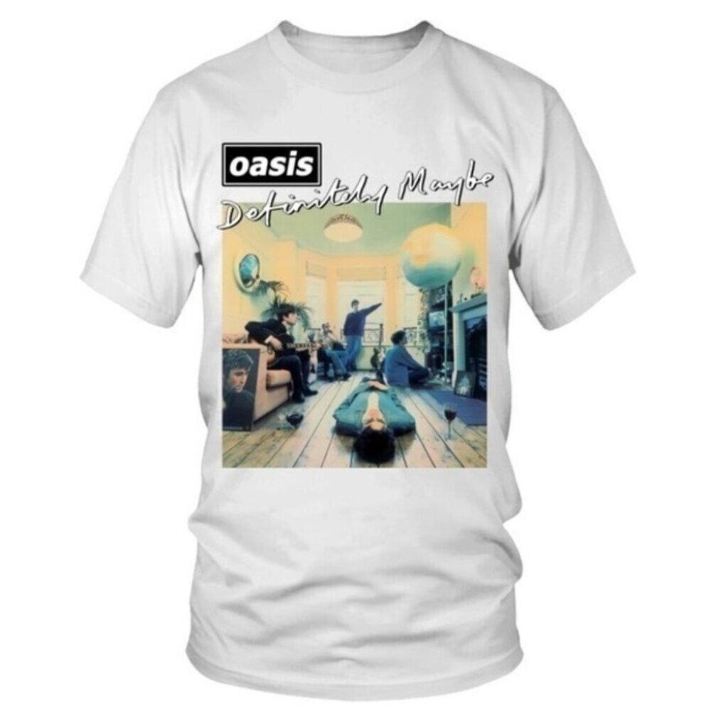 Oasis Definitely Maybe 2025 Britpop Album Retro Fan Unisex Graphic T-Shirt 73